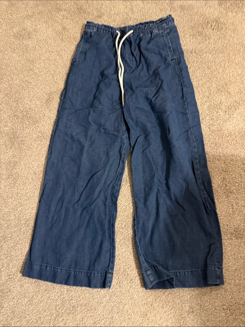 Women’s Navy Drawstring Casual Pants